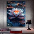 thumbnail image 3 of Mudket Framed,Zen Canvas Wall Art,Ready to Hang,Pink Floral Canvas Print,Botanical Wall Decor,for Bathroom Bedroom Living Room Decor - 12"L x 8"W, 3 of 10