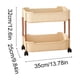 thumbnail image 3 of Carrito móvil con ruedas | Organizador de almacenamiento de 3 niveles con ruedas | Carrito multiusos para cocina, baño, dormitorio y sala de estar | Plástico beige | 2 tamaños disponibles, 3 of 6