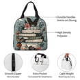thumbnail image 3 of Rocae Vintage Art Butterfly Flower for Insulated Lunch Bag for Women Men,Large Lunch Box for Work School Picnic Hiking Daytrip, 3 of 5