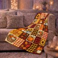 thumbnail image 6 of Rustic Pumpkin Sunflower Patchwork Harvest Farmhouse, Cozy Friendship Quote Scene, Warm Flannel Blanket for Ranch House and Living Room, Art Lovers Thanksgiving Gift, Festive Home Decor, 6 of 9
