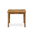 thumbnail image 3 of East West Furniture 36" Traditional Asian Hardwood Dining Table in Oak, 3 of 4