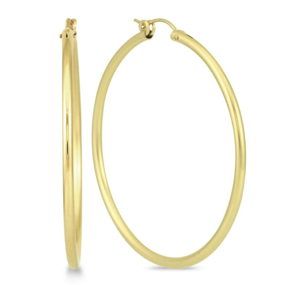 50MM Round 14K Yellow Gold Filled Hoop Earrings