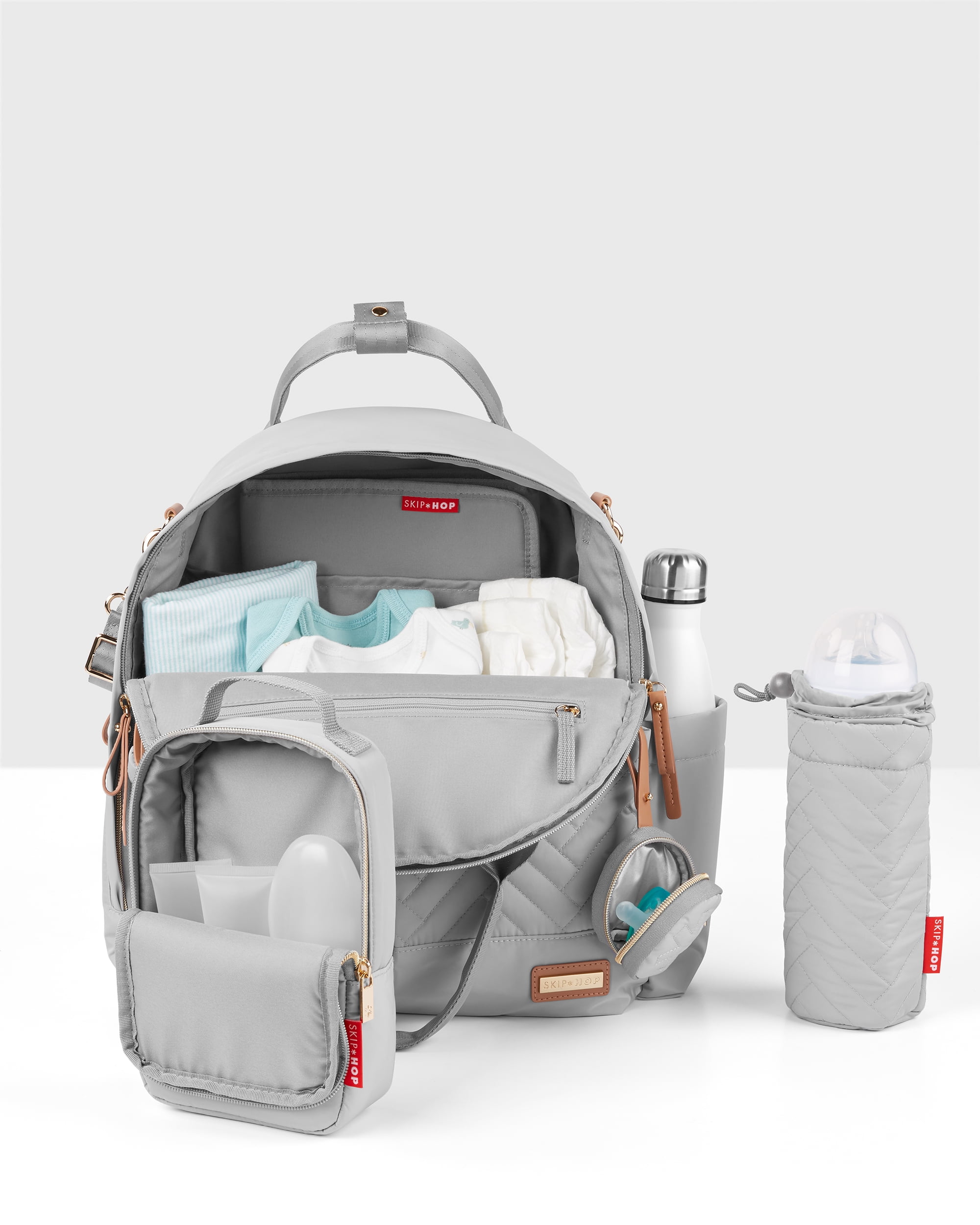 Skip Hop Suite Chic 6-in-1 Diaper Backpack Set with Accessories