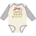 thumbnail image 3 of Inktastic Christmas Dear, Santa Before I Explain How Much Do You Know? Boys or Girls Long Sleeve Baby Bodysuit, 3 of 5
