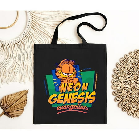 vintage Neon Genesis Garfield Essential Tote Bag ()-TH9475