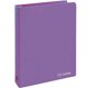 thumbnail image 2 of Carpeta de 3 anillas de 0,5 pulgadas, cubierta transparente de color morado con 2 bolsillos interiores, suministros escolares de colores, carpetas para oficina y hogar, de Enday, 2 of 5
