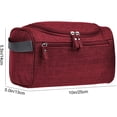 thumbnail image 3 of Vercord Mens Toiletry Bag Wash Travel Small Shaving Dop Kit Shower Bathroom Ditty Hygiene Bag Frosted Burgundy, 3 of 6
