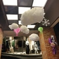 thumbnail image 6 of D-GROEE Artificial Cloud Props Creative Floating Cotton 3D Cloud Shape DIY Decorative Hanging Ornament Decoration Supplies for Christmas Art Stage Wedding Party Stage Show Decor, 6 of 7