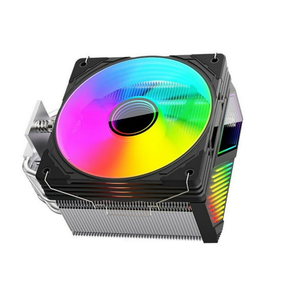 ARGB 6 Heat Pipe CPU Coolers Intelligent Temperature Display Radiators Air Coolers Quiet ARGB Cooling Fan for LGA 1851