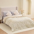 thumbnail image 2 of MARNUR Heated Blanket Full Size, 72"x84" Electric Blanket Full with Faux Fur & Sherpa, Heating Blanket with 6 Heat Levels, 10H Timer, LED Display, Machine Washable, Tie-Dye Off-White, 2 of 10