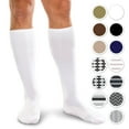 thumbnail image 2 of Core-Spun 20-30mmHg Moderate Graduated Compression Support Knee High Socks (Black, Medium), 2 of 7