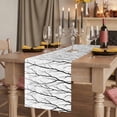 thumbnail image 2 of Table Runners 36 Inches Long Dress Scarves, Black Branches Farmhouse Kitchen Table Runner, Short Coffee Tablerunners, Modern Abstract Art Forest Silhouettes 13x36 Inch, 2 of 9