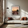 thumbnail image 2 of Rail in Ashland 01 - Ashland Kentucky Photography Railroad Sunset Bridge Cityscape Scenic Travel Poster Black Framed Wall Art Print 11 x 14 inches, 2 of 4