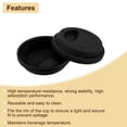 thumbnail image 3 of 2Pack 3.54" Silicone Cup Lids,  Drinking Lid Reusable Sealed Mug Lid, Black, 3 of 6