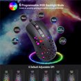 thumbnail image 4 of Ratón con cable RGB Ratones luminosos para juegos con luz de respiración Dispositivo de entrada de computadora USB portátil Inevent EL002684-00B, 4 of 7