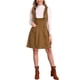 thumbnail image 1 of Vestido de tirantes tipo pinafore INSPIRE CHIC para mujer, con bolsillos, casual, vintage, de ante sintético, 1 of 6