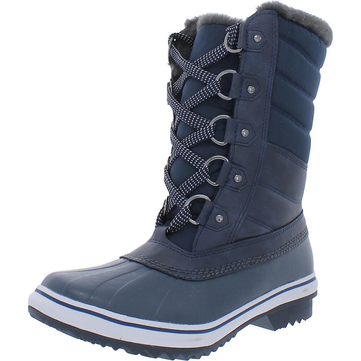 JBU By Jambu Women's Siberia Snow Boot – Water Resistant Navy Boot With Faux Fur, Size 9.5 - View #2