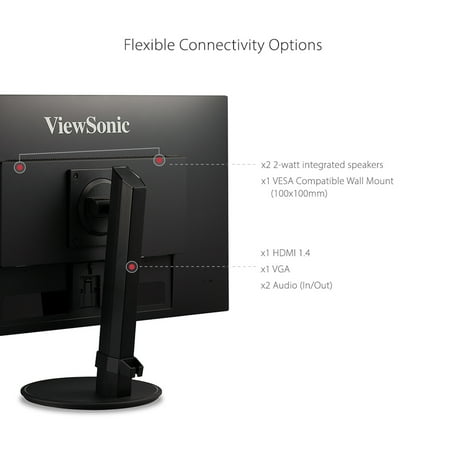 ViewSonic - VA2747-MHJ 27" LCD FHD Monitor (VGA, HDMI) - Black