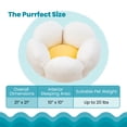 thumbnail image 5 of Catstages Purrfect Petals Flower Cat Bed with Plush Support and Raised Sides, White, 21 in - Secure, Soft, Comfortable Bed for Cats and Kittens, 5 of 8