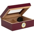 thumbnail image 2 of Quality Importers Glasstop Humidor, Red, 2 of 7
