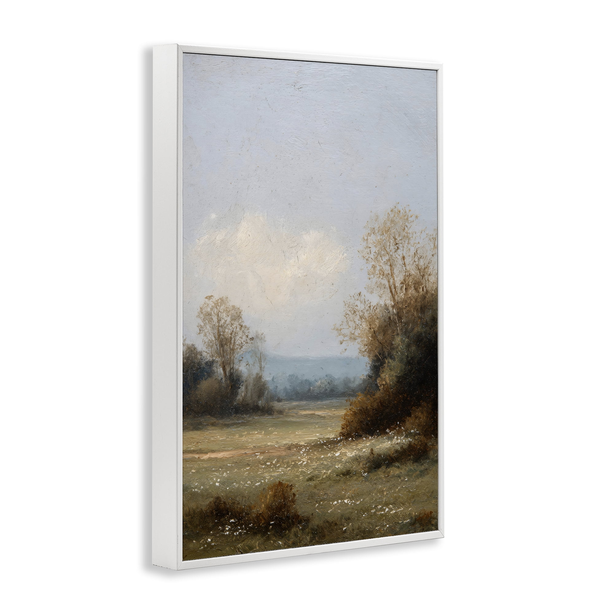 Stupell Industries Silent Little Meadow White Framed Giclee Art, design by Petal Prints Design