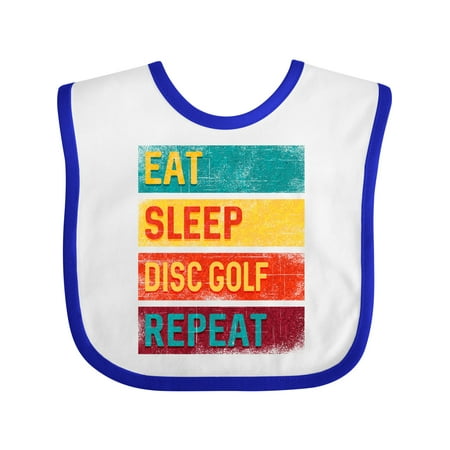 

Inktastic Disc Golfer Eat Sleep Disc Golf Repeat Gift Baby Boy or Baby Girl Bib