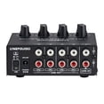 thumbnail image 2 of LINEPAUAIO 4-Channel Stereo Audio Distribution Amplifier with Independent Volume Control, RCA Input/Output, 100-240V, Compact Design for Enhanced Sound Quality and Noise Reduction, 2 of 6