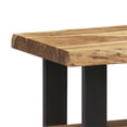 thumbnail image 3 of Home Square Live Edge Wood 2-Shelf End Table in Natural - Set of 2, 3 of 4