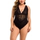 thumbnail image 2 of Ropa interior de encaje sexy para mujer, minivestido en V profundo, ropa de dormir, regalo, negro, 3XL Methold XX000057-08, 2 of 7