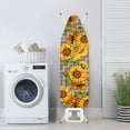 thumbnail image 3 of HELLHERO Sunflowers Ironing Board Cover, Soft Ironing Board Cover, Non Stick Scorch and Stain Resistant Standard Size 15x54 Inch with Elastic Edges, 3 of 5