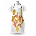 thumbnail image 3 of Natural Color Apron, Autumn Love Themed Heart Shape from Fallen Leaves and Acorns Print, Unisex Kitchen Bib with Adjustable Neck for Cooking Gardening, Adult Size, Multicolor, by Ambesonne, 3 of 4