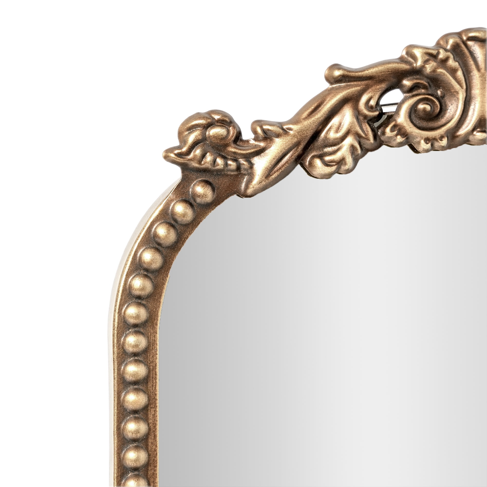 9.75" x 12" Gold Filigree Arch Tabletop Mirror with Adjustable Stand