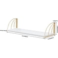 thumbnail image 3 of Floating Shelves Set Of 2 315787 Inch Wood White For Home Decor Storage Display, 3 of 4