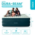 thumbnail image 2 of Intex 66169WD 24" Dream Lux Pillow-Top Dura-Beam Airbed Mattress with Internal Pump, King, Green, 2 of 14