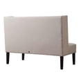 thumbnail image 6 of Halifax Grey Linen Banquette Bench, 6 of 10