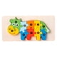 thumbnail image 3 of Rompecabezas de madera para niños pequeños, bloques de madera, rompecabezas multicolor, lindo, educación temprana Vaca, 3 of 9