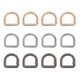 thumbnail image 1 of TABLETREANDS 12Ud Hebillas Semicírculo D Metálico Resistente Para Accesorios De Bolso Uso Manualidades, 1 of 7