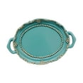 thumbnail image 3 of WeiLaiKeQi 4xDecorative Trays Round Resin Cosmetic Trays for Entryway Wedding Countertops Green European, 3 of 9