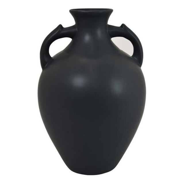 Plutus Brands Vase en Porcelaine PBTH94098&44; Noir
