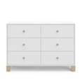 thumbnail image 4 of Storkcraft California 6 Drawer Nursery Dresser, White and Driftwood, 4 of 14