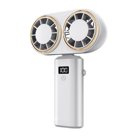 Ventilador de escritorio ventilador portátil portátil salidas dobles inalámbricas versátiles digitales ventilador de ventilador personal ventilador de