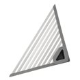 thumbnail image 3 of DOLITY Égouttoir à Vaisselle Triangulaire Enroulable Léger Robuste Résistant à la Rouille Portable 60x43x43cm Gris Foncé, 3 of 9