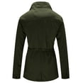thumbnail image 3 of WenVen Women's Spring Cotton Anorak Jacket Light Long Sleeve Utility Coat Green L, 3 of 9