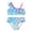 1-Light Blue, variant on ibiyuan Girls Swimsuit Two Piece Adjustable Straps Rash Guard Bathing Suit for Girls Cut Out Tankini Sets Padded Hawaiian Swimwear with Cover Up Skirt,11-12 Years