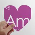 thumbnail image 1 of Chestry Elements Period Table Actinide Americium Am Heart Vinyl Sticker Bicycle Bottle Decal, 1 of 3