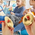 thumbnail image 1 of RUNROTOO 2 Paires de Cymbales Rondes en Cuivre pour Mini Instruments de Musique et Rythme, 1 of 7