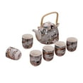 thumbnail image 2 of Tetera de cerámica con juego de 6 tazas, juego de té de , tetera de , tetera tradicional, juego de tetera de Kung Fu para pícnic, 2 of 8