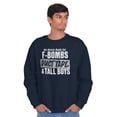 thumbnail image 5 of F Bombs Duct Tape Handyman Dad Men's Crewneck Sweatshirt Brisco Brands M, 5 of 6