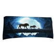 thumbnail image 2 of SDJMa Microfiber Beach Towels, Oversized, Quick Dry (30" x 60") Sand Proof, Absorbent, Compact, Beach Blanket, Lightweight Towel for The Swimming, Sports, Beach, Gym-Lion Printed, 2 of 9