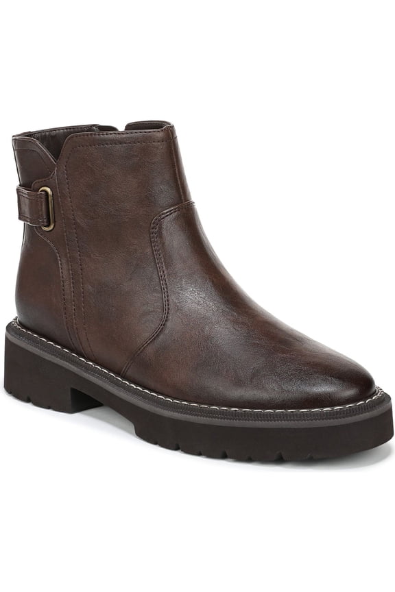 Women's Rue Dark Brown Platform Ankle Boots 7.5W